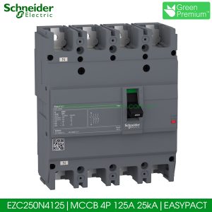 EZC250N4125 Schneider MCCB 4P 125A 25kA EasyPact EZC250