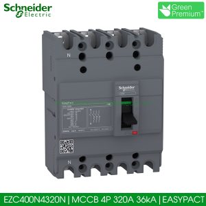 EZC400N4320N Schneider MCCB 4P 320A 36kA EasyPact EZC400