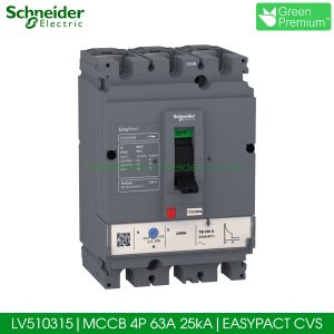 MCCB 4P 63A 25kA LV510315 Schneider Easypact CVS100B