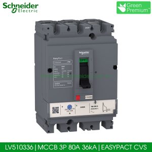MCCB 3P 80A 36kA LV510336 Schneider Easypact CVS100F