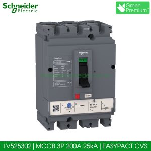 MCCB 3P 200A 25kA LV525302 Schneider Easypact CVS250B
