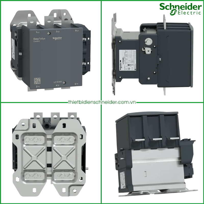 Contactor 3P 400A coil 220VAC LC1E400M7 Schneider Hình ảnh mô tả Contactor 3P LC1E400 Easy Tesys Schneider