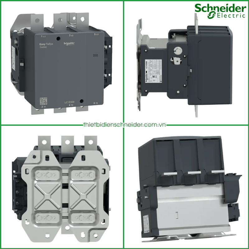 Contactor 3P 500A coil 220VAC LC1E500M7 Schneider Hình ảnh mô tả Contactor 3P LC1E500 Easy Tesys Schneider