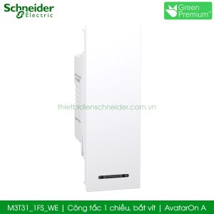 Công tắc 1 chiều Schneider M3T31_1FS_WE AvatarOn A, bắt vít