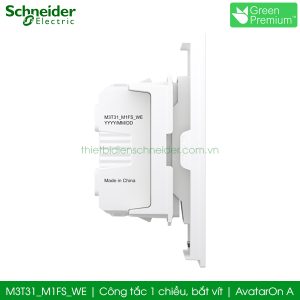 Công tắc 1 chiều Schneider M3T31_M1FS_WE AvatarOn A, bắt vít