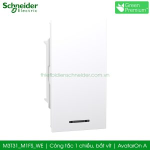 Công tắc 1 chiều Schneider M3T31_M1FS_WE AvatarOn A, bắt vít