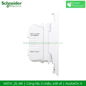 Công tắc 2 chiều Schneider M3T31_2S_WE AvatarOn A, bắt vít