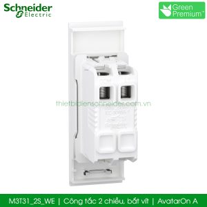 Công tắc 2 chiều Schneider M3T31_2S_WE AvatarOn A, bắt vít