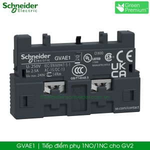 GVAE1 Schneider tiếp điểm phụ 1NO/NC cho GV2