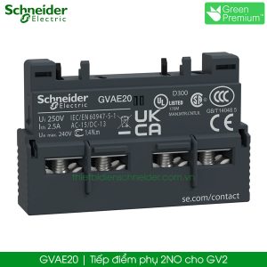 GVAE20 Schneider tiếp điểm phụ 2NO cho GV2