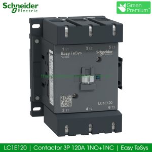 LC1E120 Contactor 3P 120A Schneider 1NO+1NC Easy Tesys