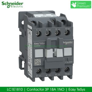 LC1E1810 Contactor 3P 18A Schneider 1NO Easy Tesys