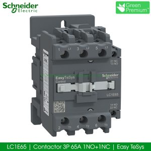 LC1E65 Contactor 3P 65A Schneider 1NO+1NC Easy Tesys