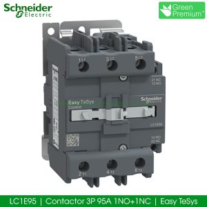 LC1E95 Contactor 3P 95A Schneider 1NO+1NC Easy Tesys
