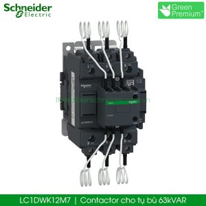 LC1DWK12M7 Schneider contactor cho tụ bù 63kVAR