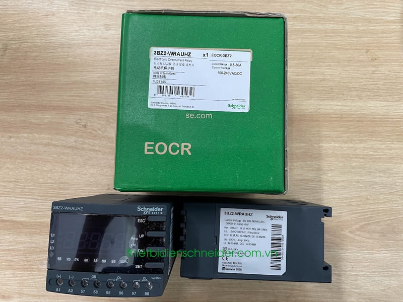 Rơ le điện tử bảo vệ động cơ EOCR-3BZ2 Schneider Samwha Hình ảnh thực tế rơ le EOCR-3BZ2-WRAUHZ Schneider