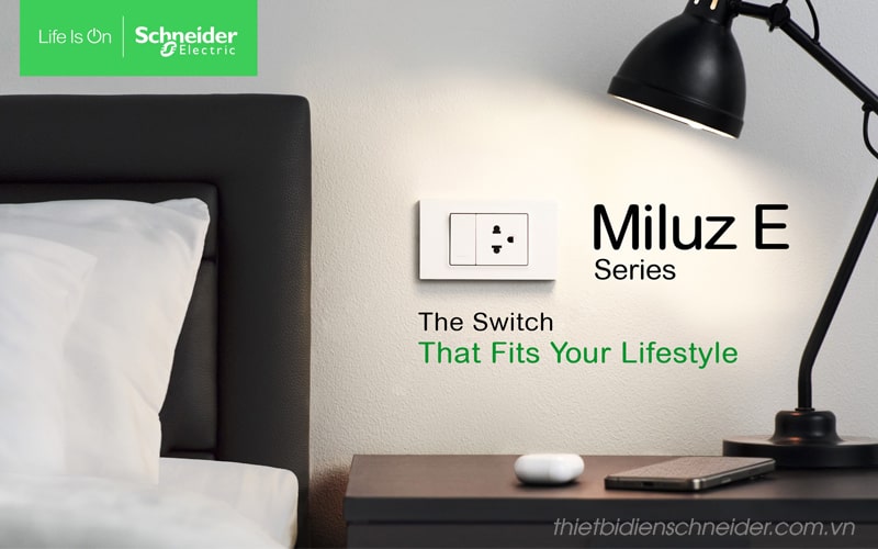 M3TS03_E_WE Miluz E | Mặt 3 thiết bị chuẩn E Schneider Công tắc ổ cắm Schneider Miluz E