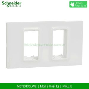 M3TS01XS_WE mặt 2 thiết bị Schneider Miluz E