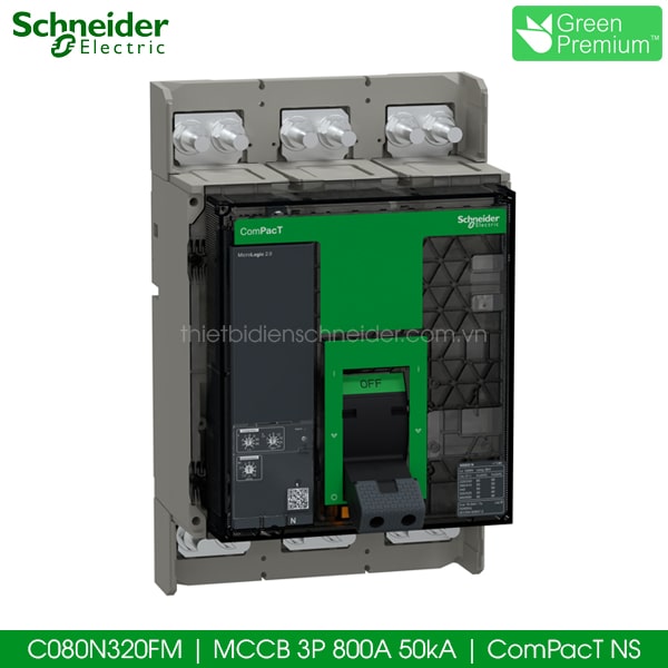 C080N320FM MCCB 3P 800A 50kA Schneider ComPacT NS C080N320FM MCCB 3P 800A 50kA Schneider ComPacT NS