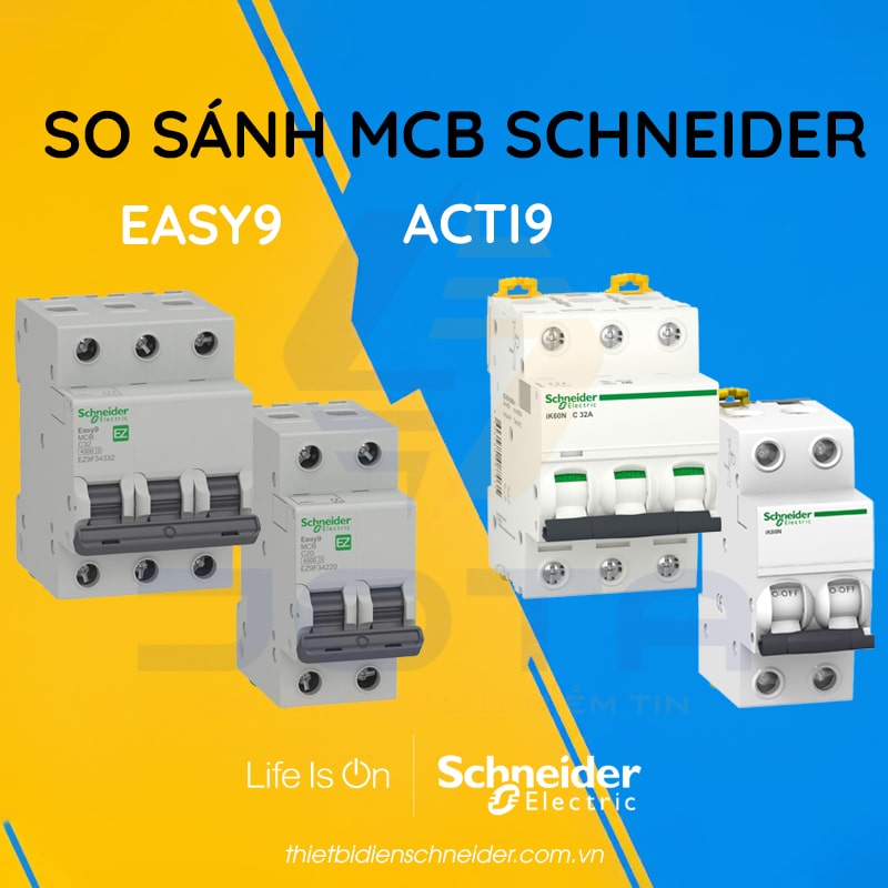 So sánh MCB Acti9 và Easy9