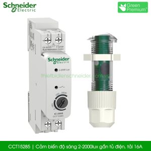 CCT15285 Schneider cảm biến độ sáng 2-2000lux gắn tủ điện, tải 16A