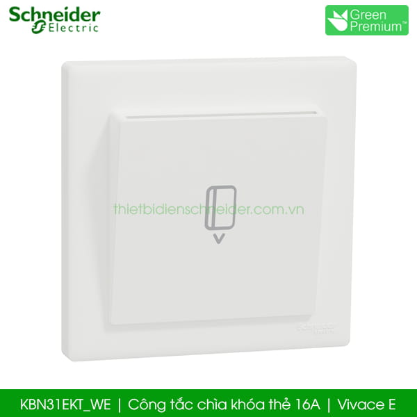 KBN31EKT_WE công tắc thẻ từ khách sạn Schneider Vivace E KBN31EKT_WE công tắc thẻ từ khách sạn Schneider Vivace E