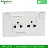 M3TS_SIS_WE ổ cắm đôi 3 chấu có công tắc Schneider Miluz E